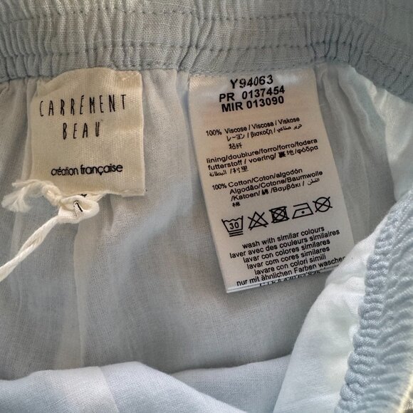 CARREMENT BEAU - BABY PAINTS - PALE BLUE - 100% COTTON - NEW WITH TAG - Picture 4 of 4